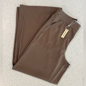 Brown Wide Leg Trousers